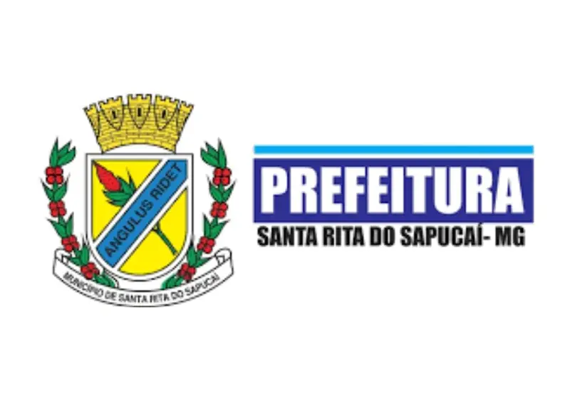 Brasão e logotipo da Prefeitura de Santa Rita do Sapucaí.